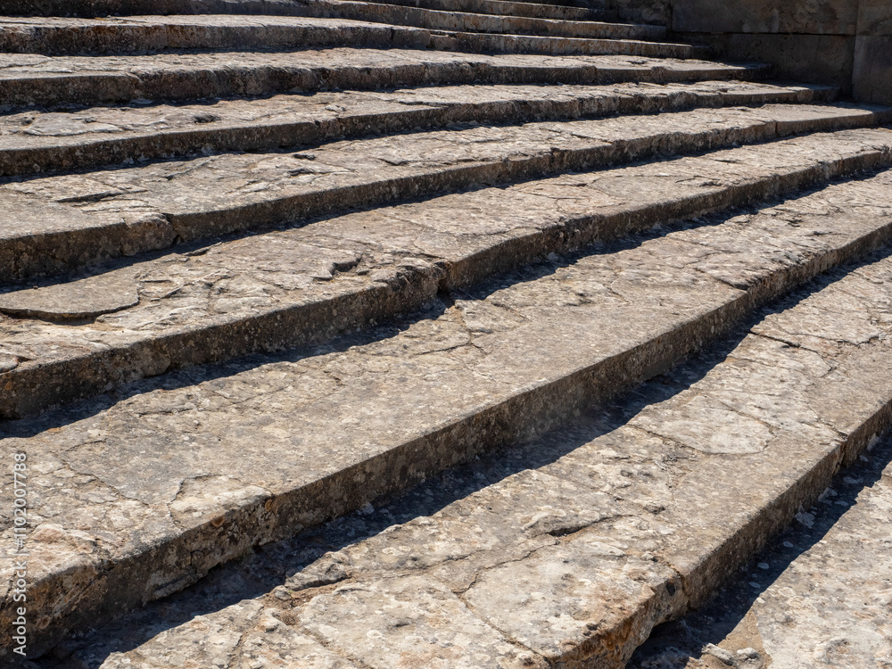 Phaistos Palace ruins, Island of Crete Greece. This is a Bronze Age archeological site. Phaistos Palace ruins, Island of Crete Greece. This is a Bronze Age archeological site.