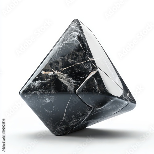 Black crystal pyramid with ...