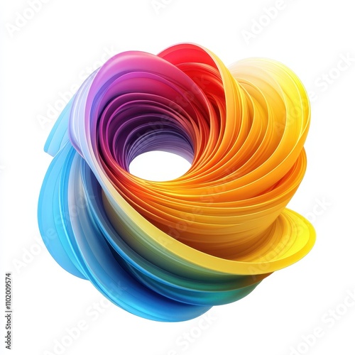 Colorful abstract swirl wit...