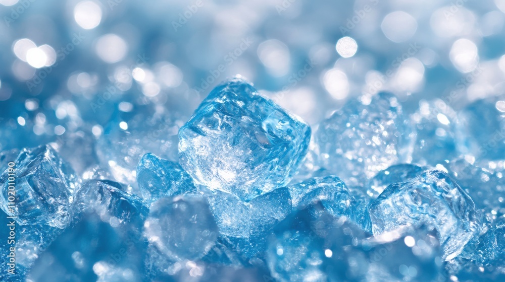 Stunning Close-Up of Ice Cubes Stunning Close-Up of Ice Cubes