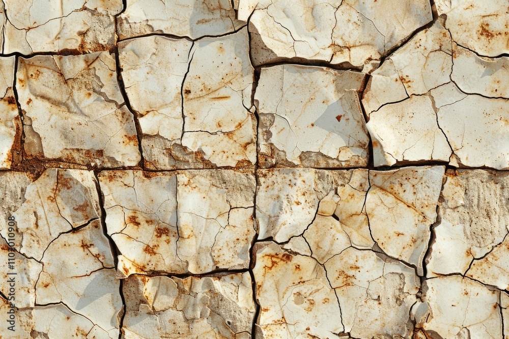 Fototapeta premium Surface wall concrete pattern for vintage background with rusty damage.