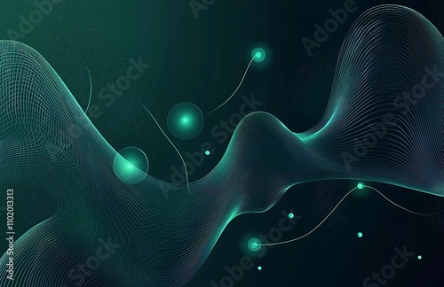 Dynamic blue technology background featuring abstract lines and glowing nodes in a futuristic design