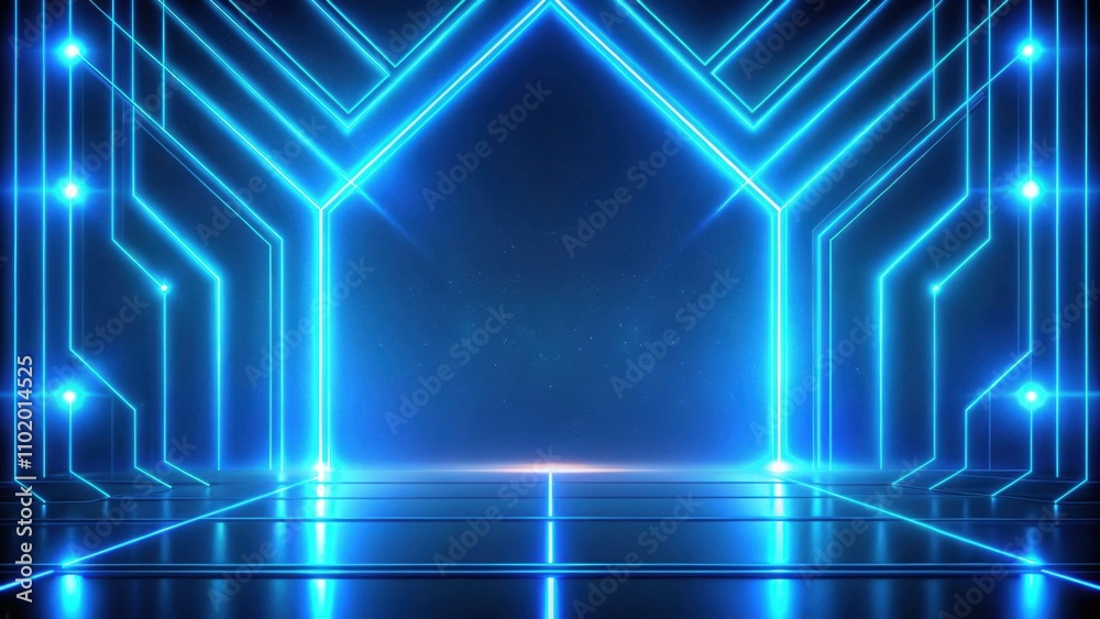 Abstract blue neon background with glowing lines and futuristic design, abstract, render, blue, neon, background, glowing Abstract blue neon background with glowing lines and futuristic design, abstract, render, blue, neon, background, glowing