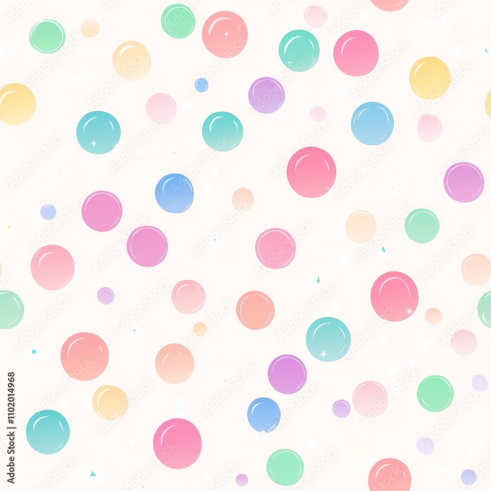 Pastel Rainbow Bubbles Background Pastel Rainbow Bubbles Background
