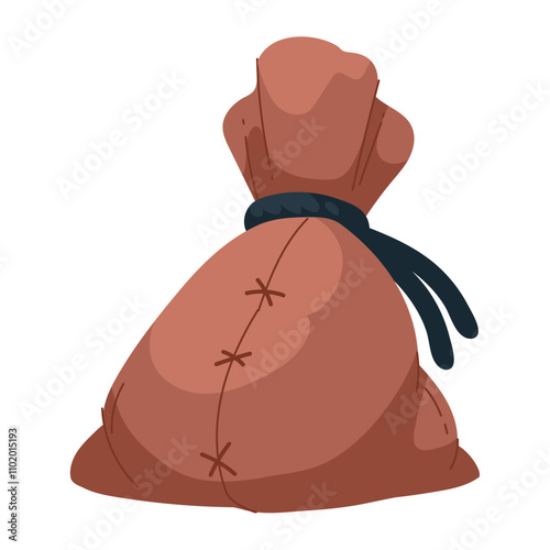 brown rag bag