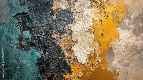 A textured abstract background with a mix of rough and smooth surfaces, creating visual interest