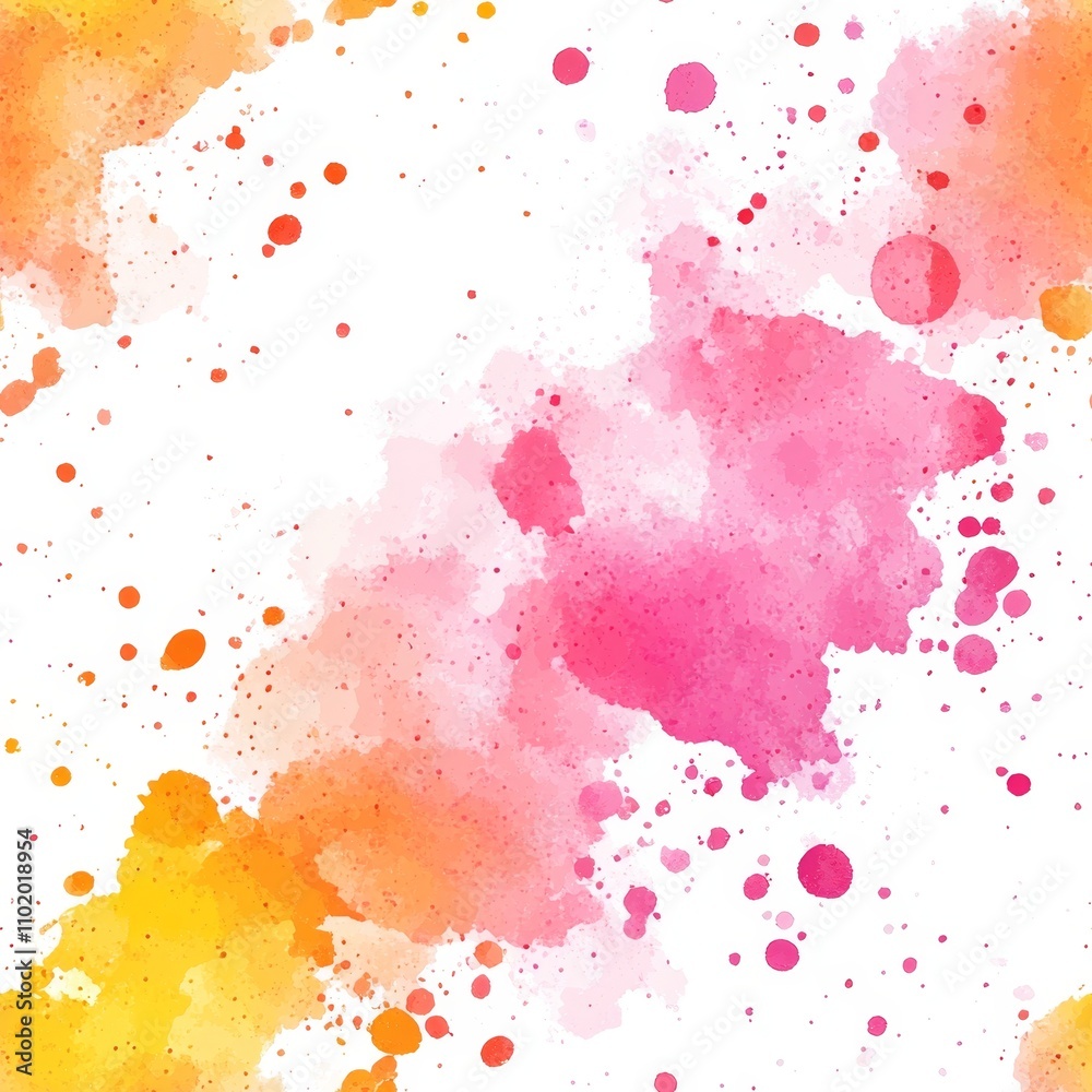 Obraz premium Abstract Watercolor Splash Pattern Design