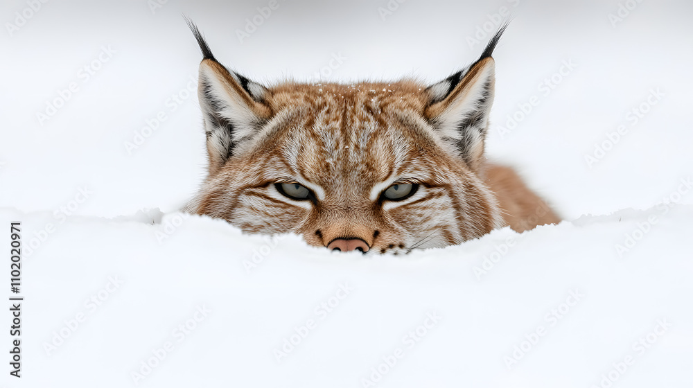 Lynx in a Snowy Forest – A Majestic Wildcat Stealthily Moving Through a Wintery Woodland Landscape Lynx in a Snowy Forest – A Majestic Wildcat Stealthily Moving Through a Wintery Woodland Landscape