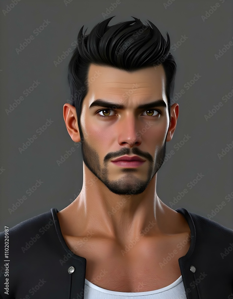 Realistic 3D human model Realistic 3D human model