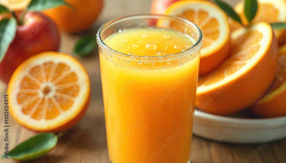 Fresh Orange Juice with Fruits Fresh Orange Juice with Fruits