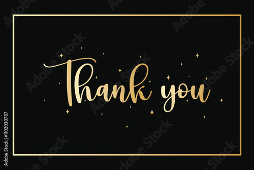 Thankyou card, banner, post , thank you vector illustration