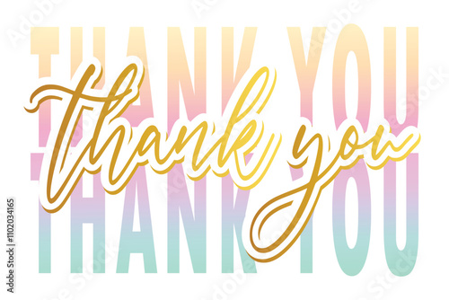 Thankyou card, banner, post , thank you vector illustration