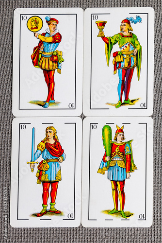 cards from the Spanish deck of playing cards