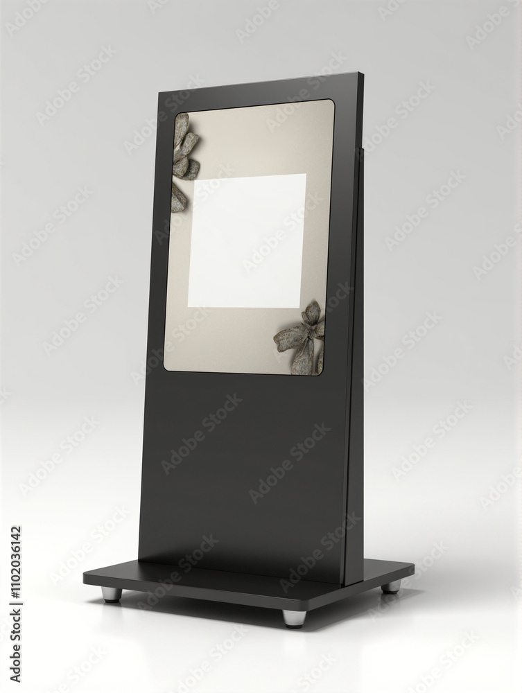 Digital Signage Mockup With Blank Screen For Advertising Digital Signage Mockup With Blank Screen For Advertising