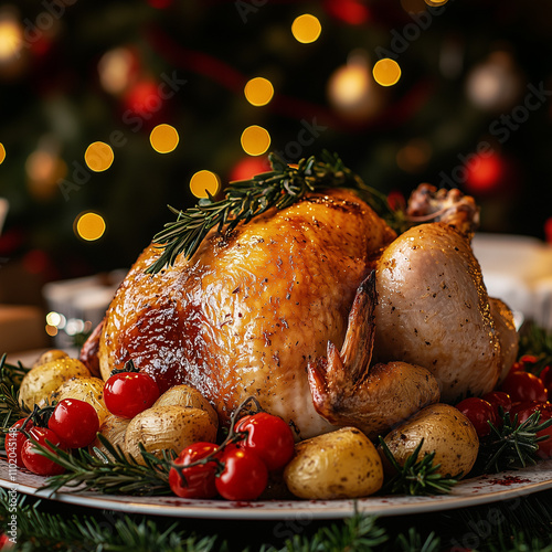 roasted chicken with vegetables