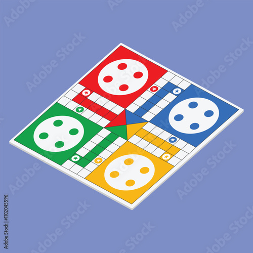 Ludo icon vector. Ludo Family Board Game illustration. ludo icon 4 player