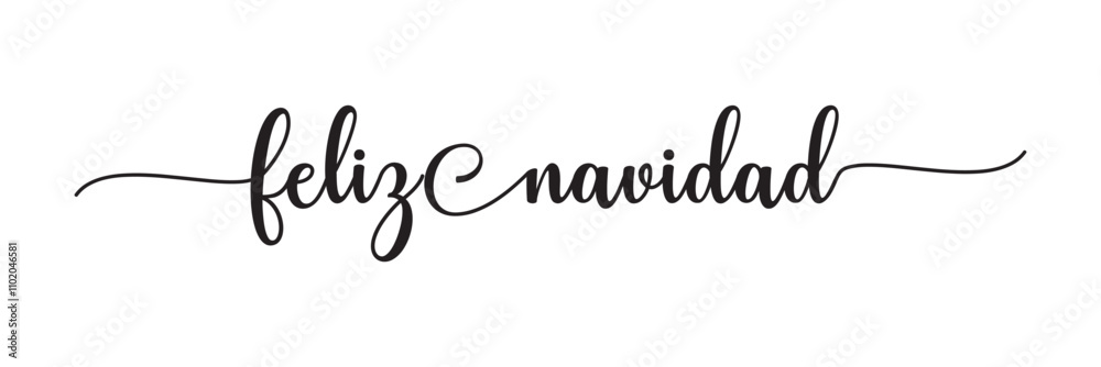 Feliz Navidad - Calligraphy phrase for Christmas. Hand drawn lettering for Christmas greetings cards, poster, banner, template, background, invitations. Vector illustration. EPS 10/AI Feliz Navidad - Calligraphy phrase for Christmas. Hand drawn lettering for Christmas greetings cards, poster, banner, template, background, invitations. Vector illustration. EPS 10/AI