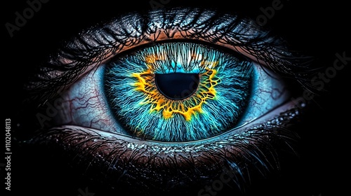 Optical Coherence Tomography (OCT) scan: A close-up view of an eye under Optical Coherence Tomography (OCT) for comprehensive retinal imaging.