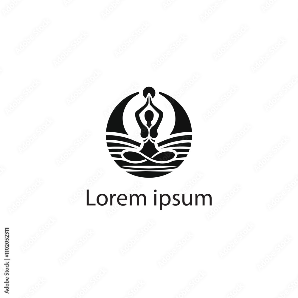 Fototapeta premium A Yoga Logo Design