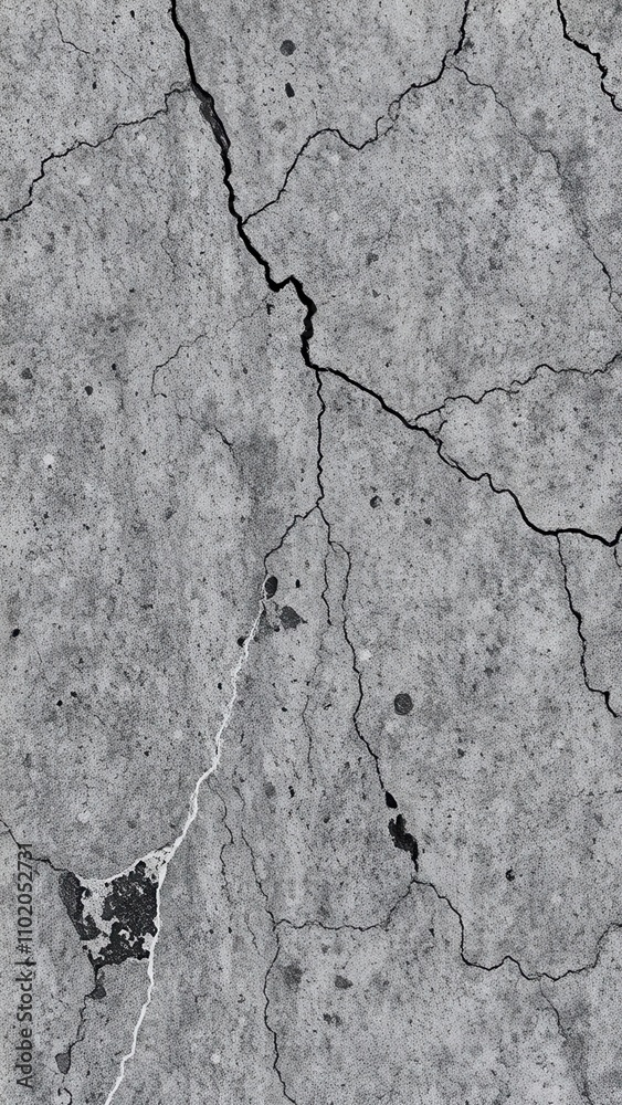 Obraz premium Macro shot of grey granite stone with intricate natural patterns, surface, detail, natural, texture
