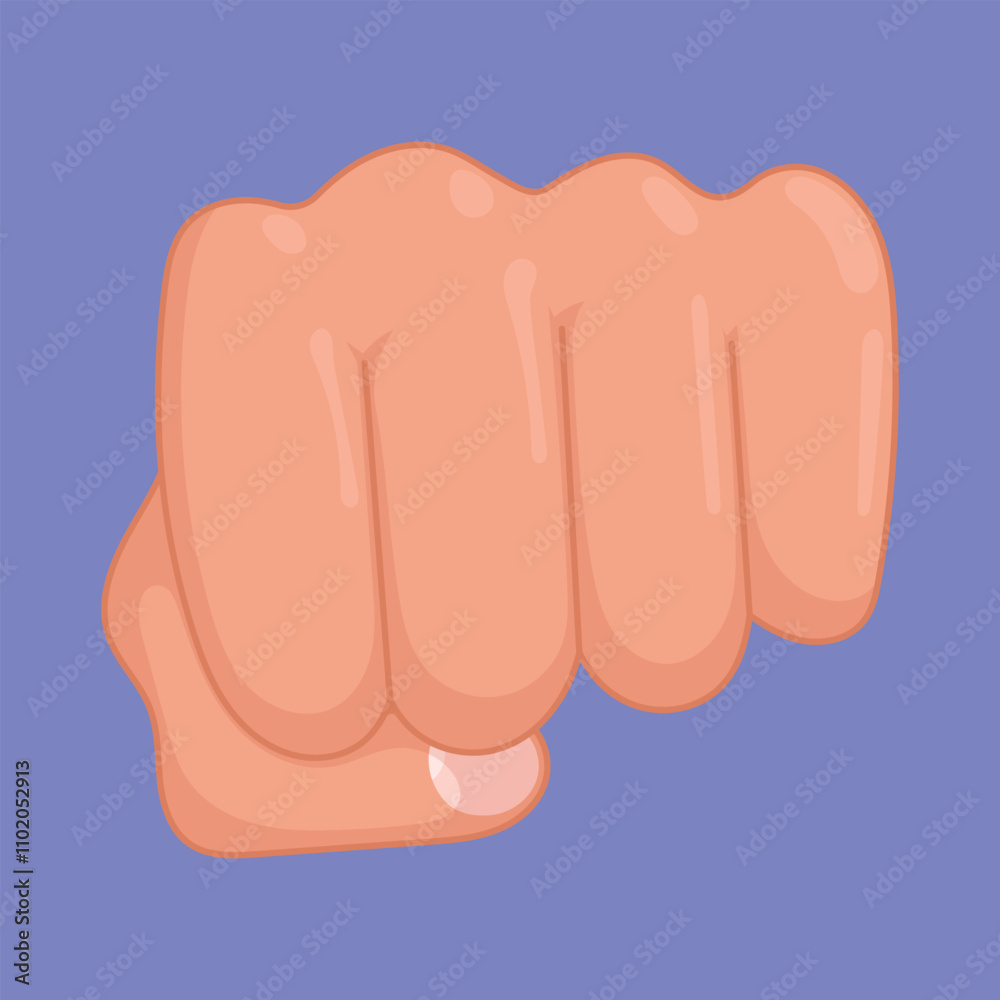 Hand Punch icon vector. Fist Punch illustration. human hand punch knuckle Hand Punch icon vector. Fist Punch illustration. human hand punch knuckle