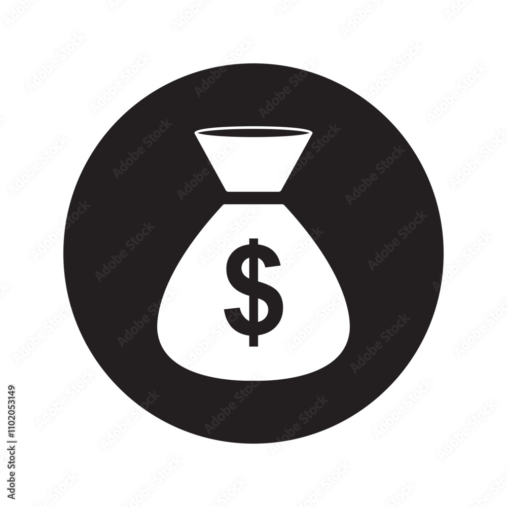 Investment, money, money bag icon