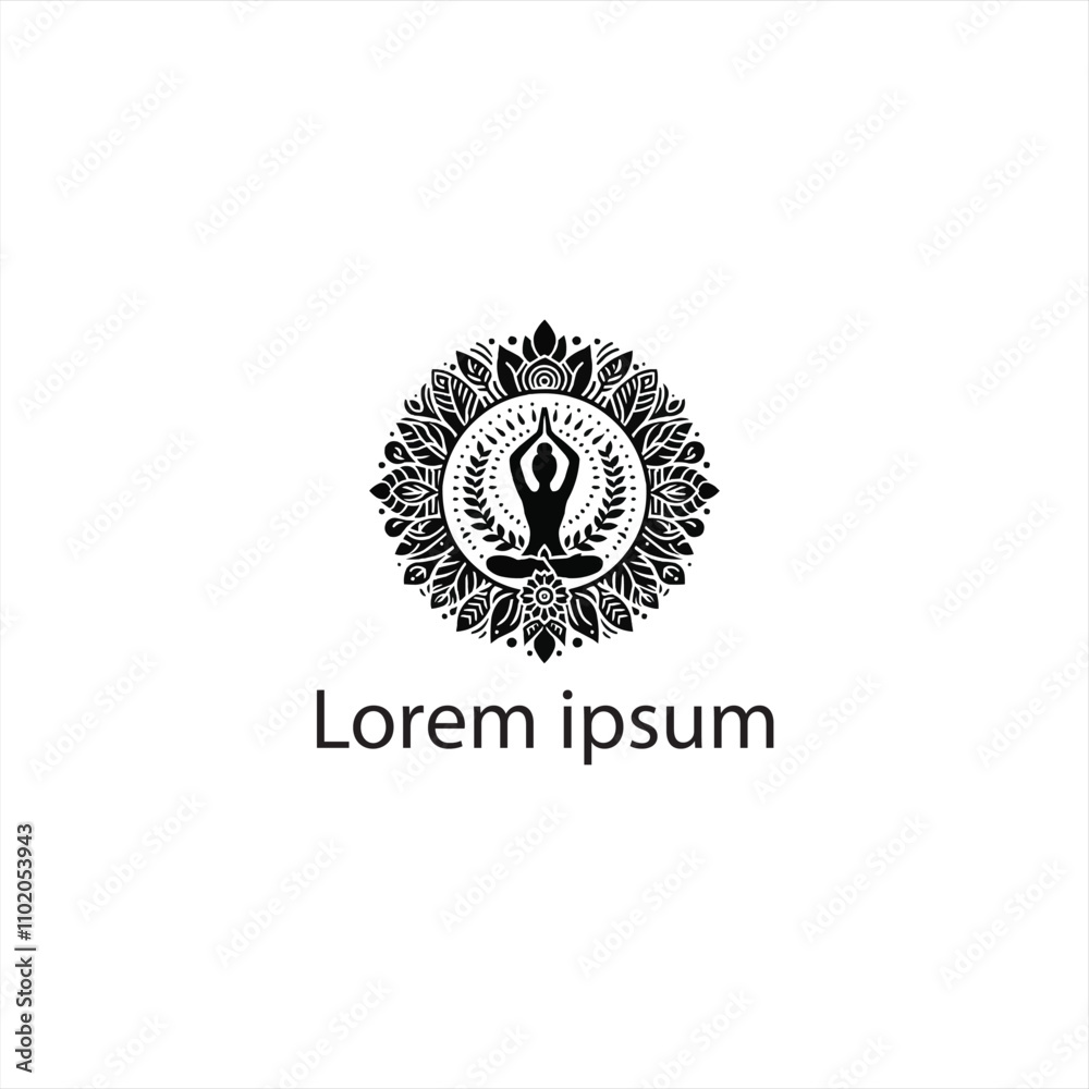 Fototapeta premium A Yoga Logo Design