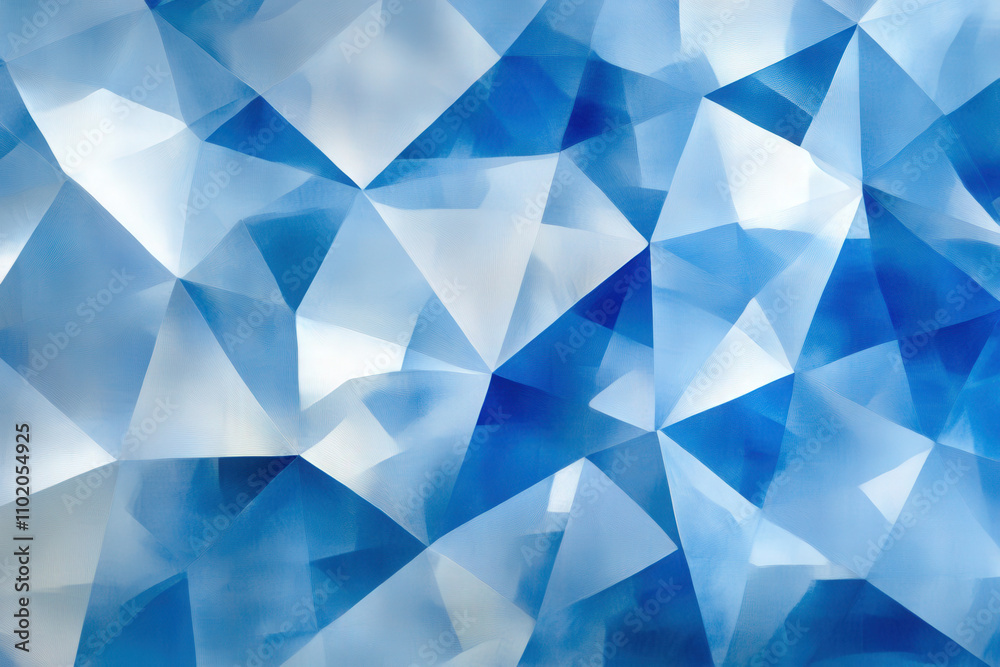 Crystal-Like Abstract Blue Pattern Crystal-Like Abstract Blue Pattern