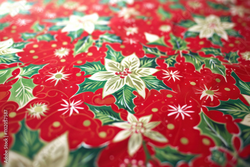 close up horizontal colorful christmas wallpaper background