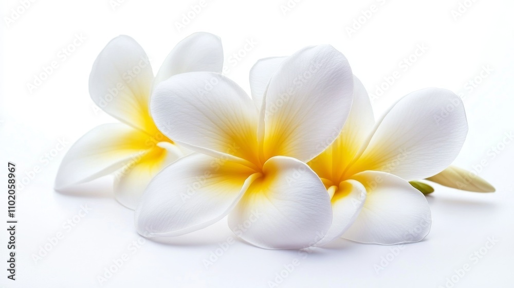 frangipani isolated on white background frangipani isolated on white background