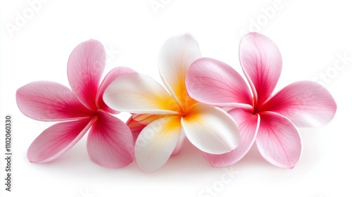 frangipani isolated on white background