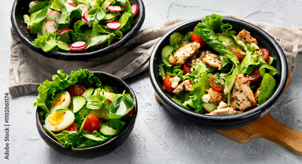 Freshly made salads Freshly made salads