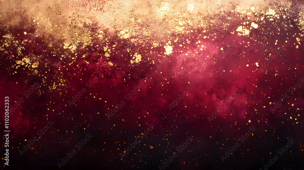 Abstract Colorful Background with Gold Glitter and Dark Shades