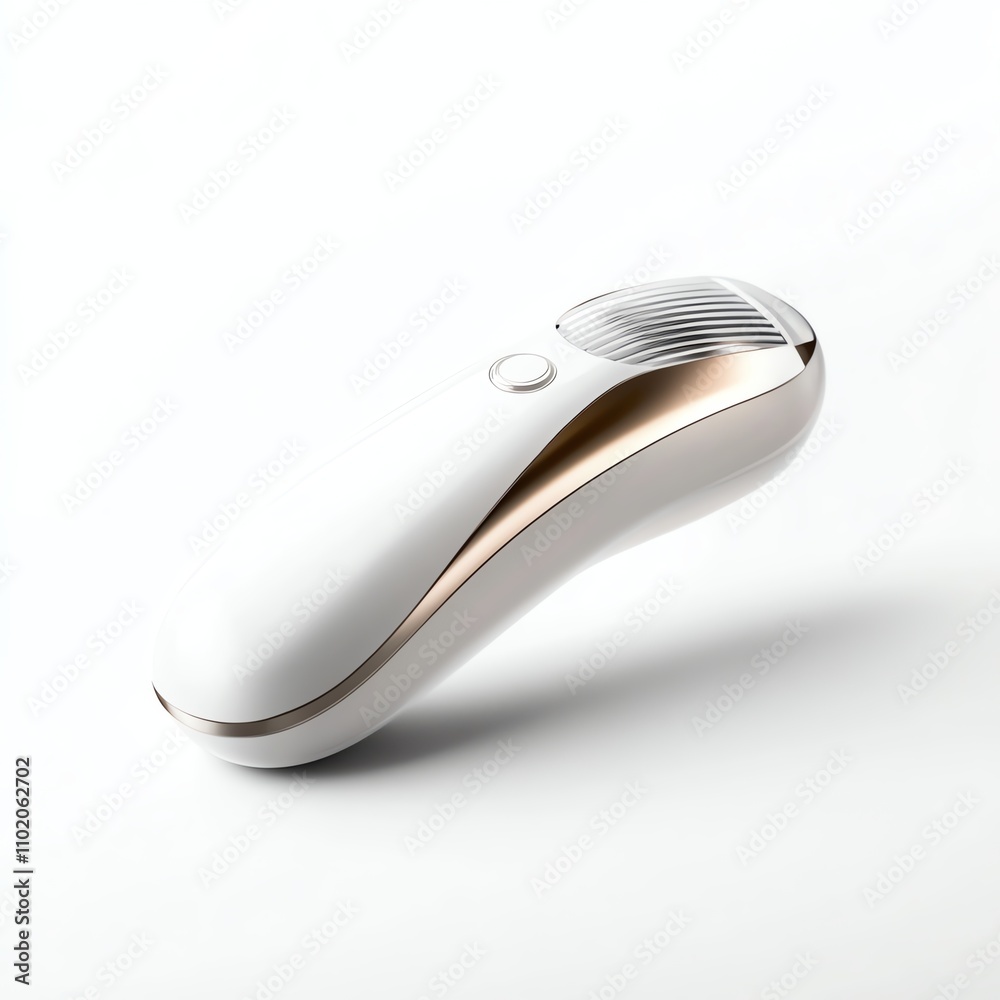 Innovative hair removal device on white isolate background. Innovative hair removal device on white isolate background.