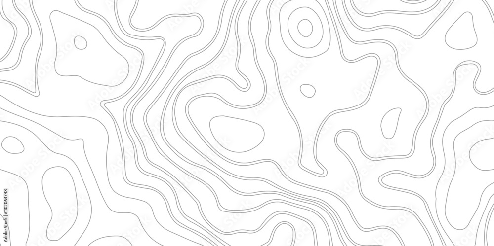 Abstract Topographic Contour Line Pattern in Black and White, Topographic map background geographic line map with elevation assignments. Abstract Topographic Contour Line Pattern in Black and White, Topographic map background geographic line map with elevation assignments.