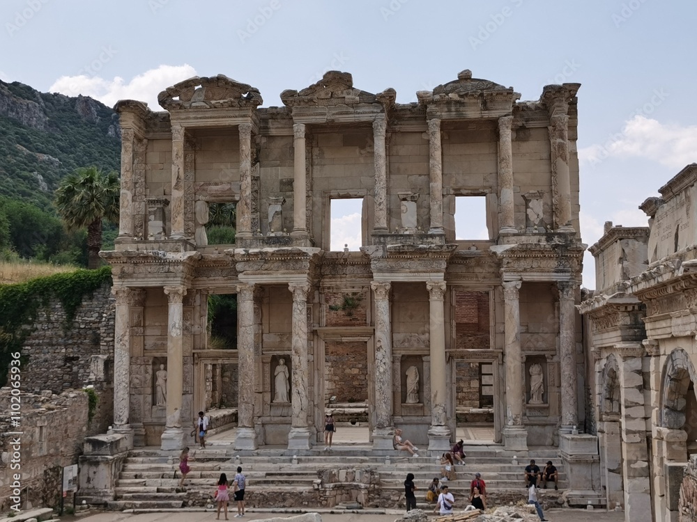Ephesus, the most important Greek city in Ionian Asia Minor, the ruins of which lie near the modern village of Selƈuk in western Turkey. Ephesus, the most important Greek city in Ionian Asia Minor, the ruins of which lie near the modern village of Selƈuk in western Turkey.