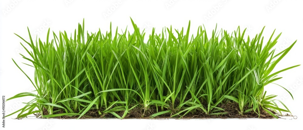 Fresh green grass isolated against a white background Fresh green grass isolated against a white background