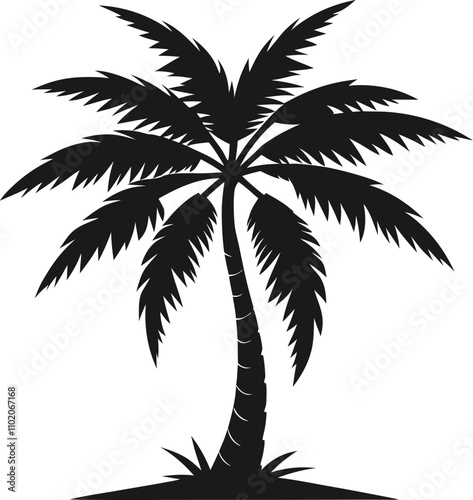 Adobe Illustrator victor coconut tree