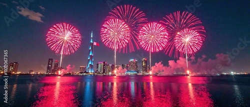 Qatar Independence Day Celebration - Majestic Fireworks & National Pride photo