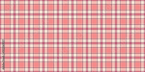 New york plaid background tartan, november pattern textile fabric. Artistic vector check seamless texture in red and antique white colors.