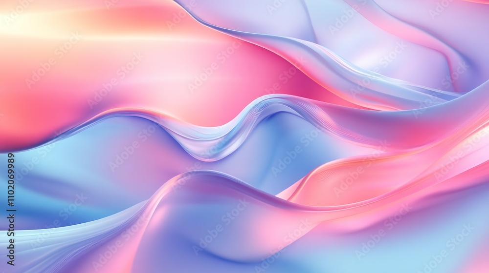 Fototapeta premium Smooth Light Blue Gradient Abstract Banner Design for Backgrounds