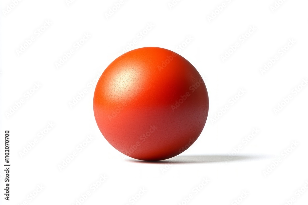 A vibrant red sphere stands out against a white background. Its smooth texture catches the light beautifully. This image captures the essence of simplicity and color. Generative AI A vibrant red sphere stands out against a white background. Its smooth texture catches the light beautifully. This image captures the essence of simplicity and color. Generative AI