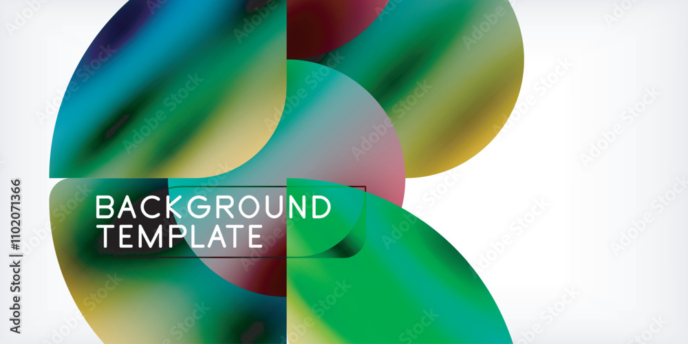 Color geometric shapes background shadow circles Color geometric shapes background shadow circles