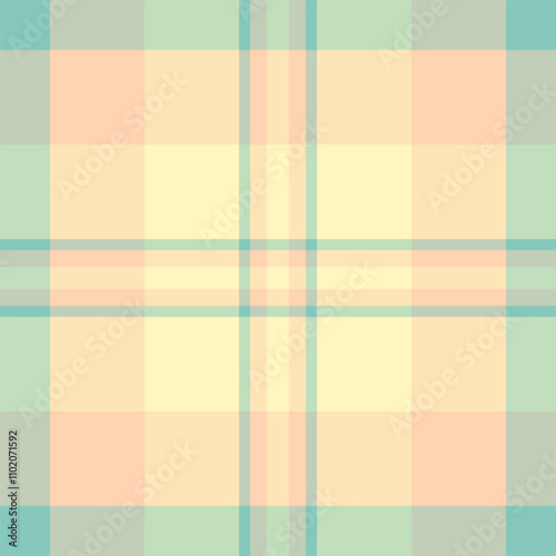 Manufacturing seamless texture pattern, brand background textile fabric. Perfection check vector plaid tartan in light and moccasin colors.