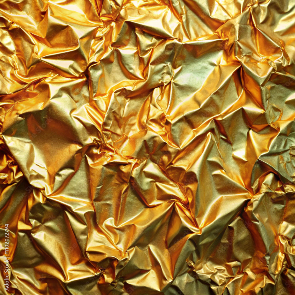 Crumpled Foil Texture Background and Color Trends