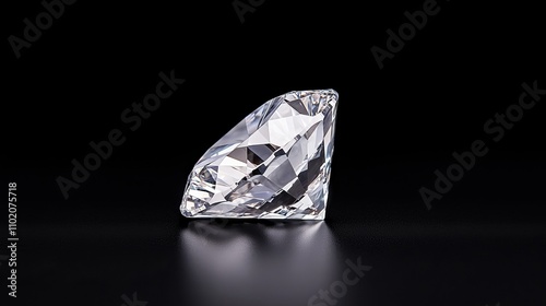 Diamond clarity is symbolized by a sparkling diamond against a black background.