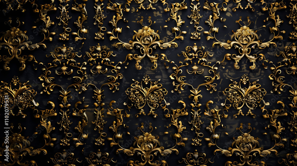 Sophisticated Black and Gold Texture Sophisticated Black and Gold Texture