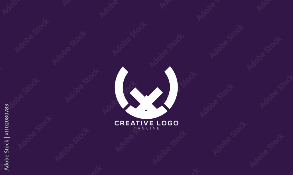 UX XU VU UV Abstract initial monogram letter alphabet logo design UX XU VU UV Abstract initial monogram letter alphabet logo design