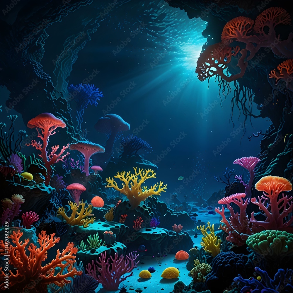 Naklejka premium underwater