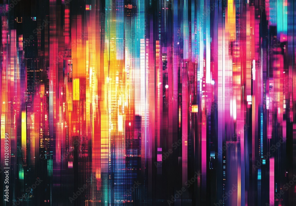 Vibrant Abstract Background with Colorful Vertical Stripes Creating a Dynamic and Energetic Pattern Illuminating a Modern Digital Landscape Vibrant Abstract Background with Colorful Vertical Stripes Creating a Dynamic and Energetic Pattern Illuminating a Modern Digital Landscape